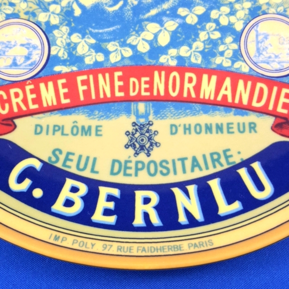 Vintage BIA Cordon Bleu FROMAGE Camembert Extra Salad/Dessert Plate, 8 inch - Picture 3 of 5